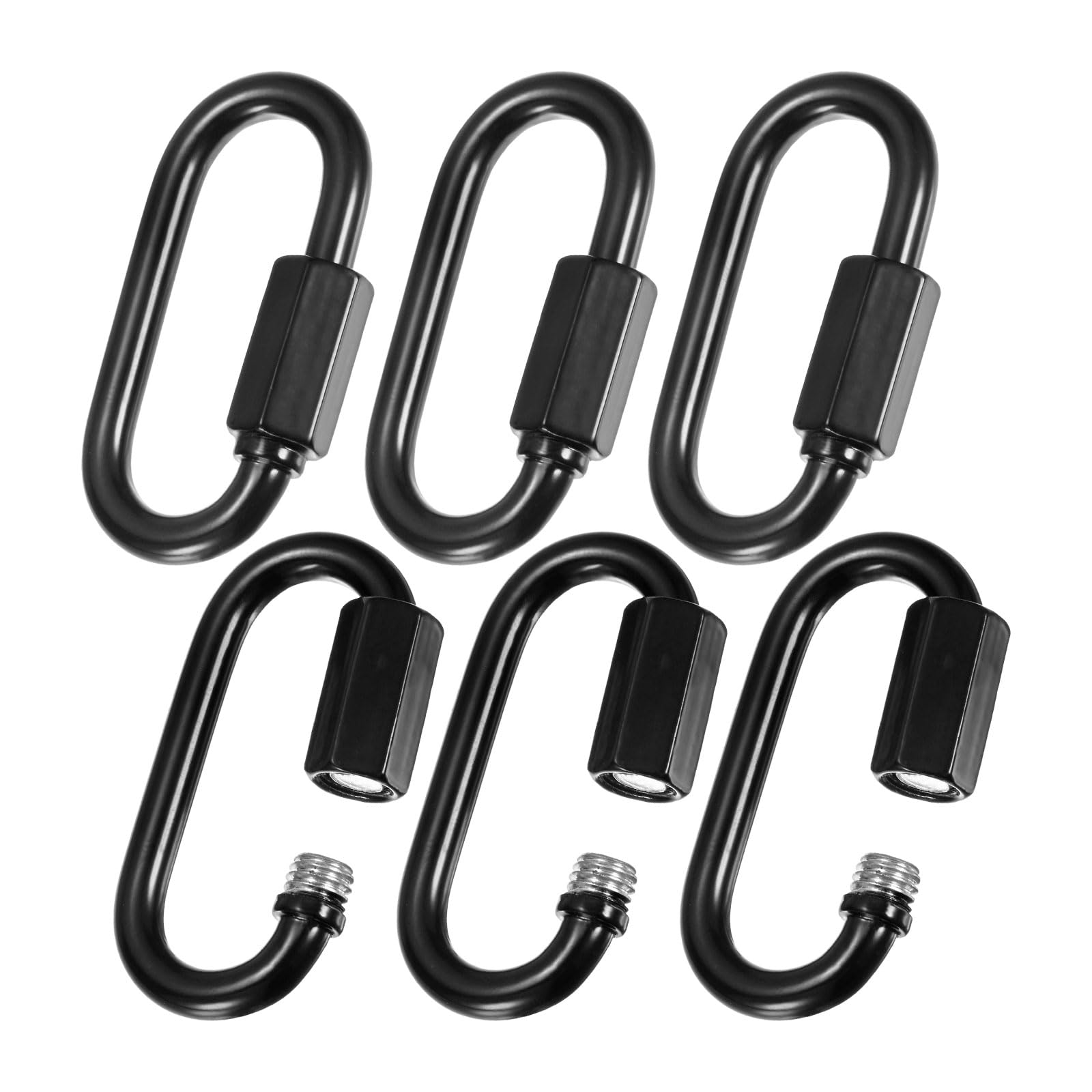 M METERXITY Pack Chain Quick Links, Electroplated Iron Inch Heavy Chain Connector Link for Traveling Equipment/Hiking/Hammock Hanging, Weight Capacity