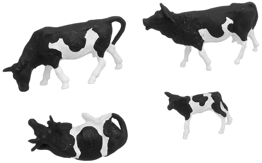 Preiser 14408 牛 1:87 Black/White Cows (30) Standard HO/OO Figure Set Preiser