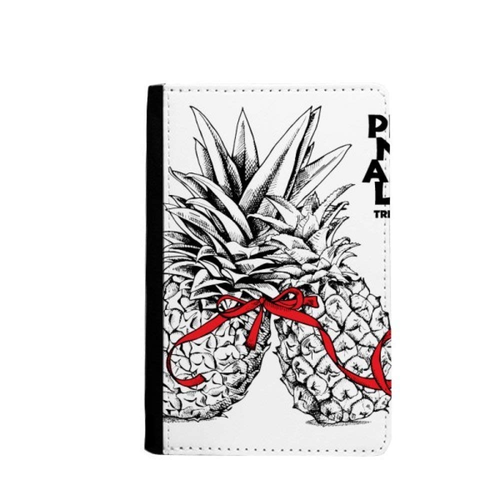 diythinker beatChong Pineapple Couple Trend Tropical Fruit Passport Holder Travel Wallet Cover Case Card Purse-picture-13