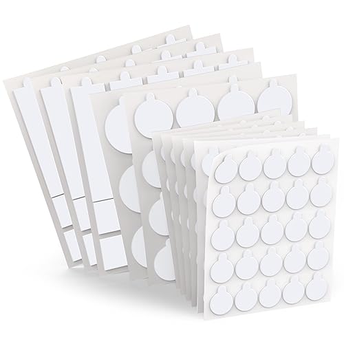 Tiras adhesivas transparentes de doble cara adhesivas, 220 unidades, masilla adhesiva extraíble con posición de desgarro, sin daños en rastros para