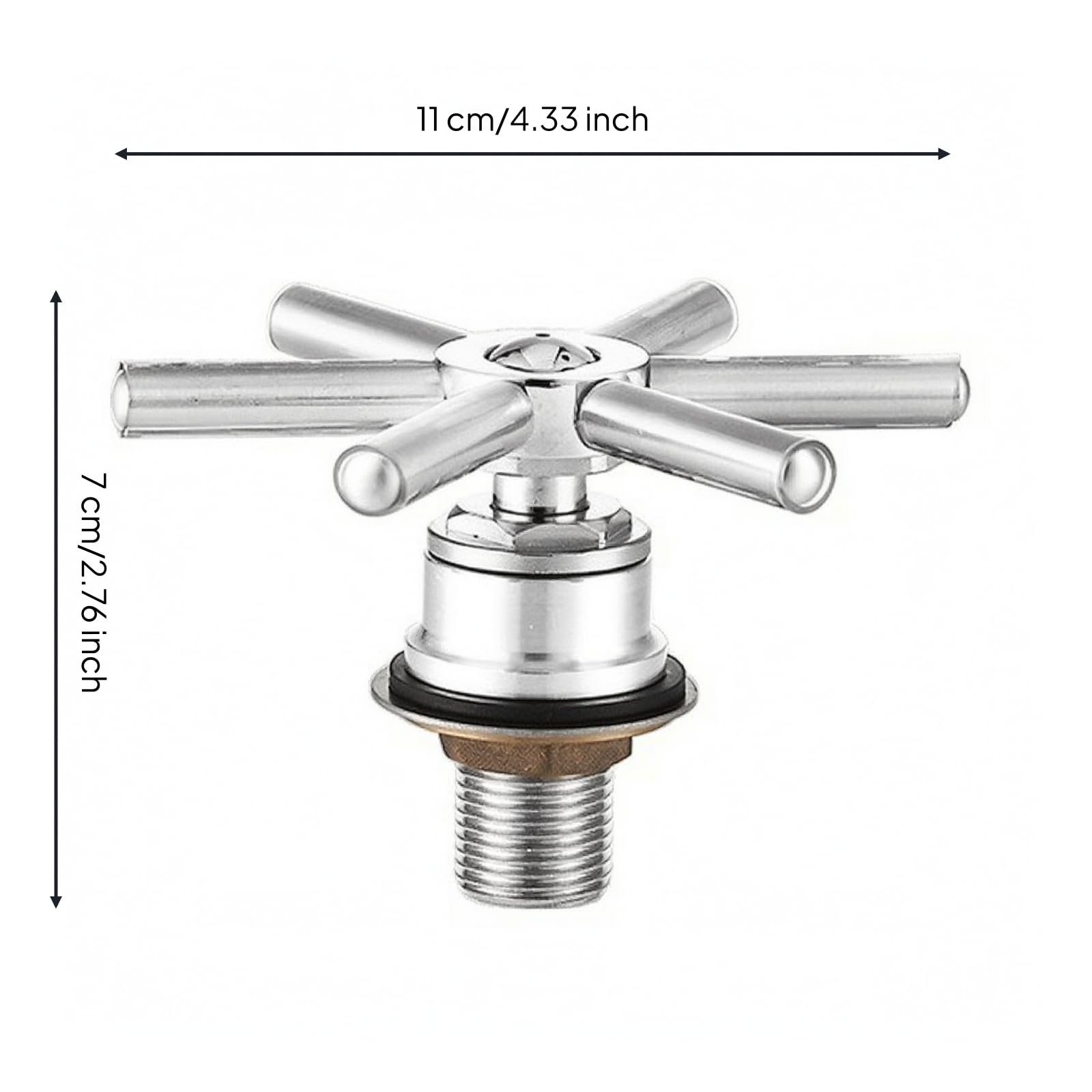 laveGobelet Compact, 110 Mm, Tête en Acier Inoxydable - Modèle À Pied Haut