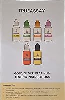 Techneak Gold Testing Kit: 10K 14K 18K Acid Solutions + 2x2 Test Stone - Precious Metal Real/Fake Tester Kit