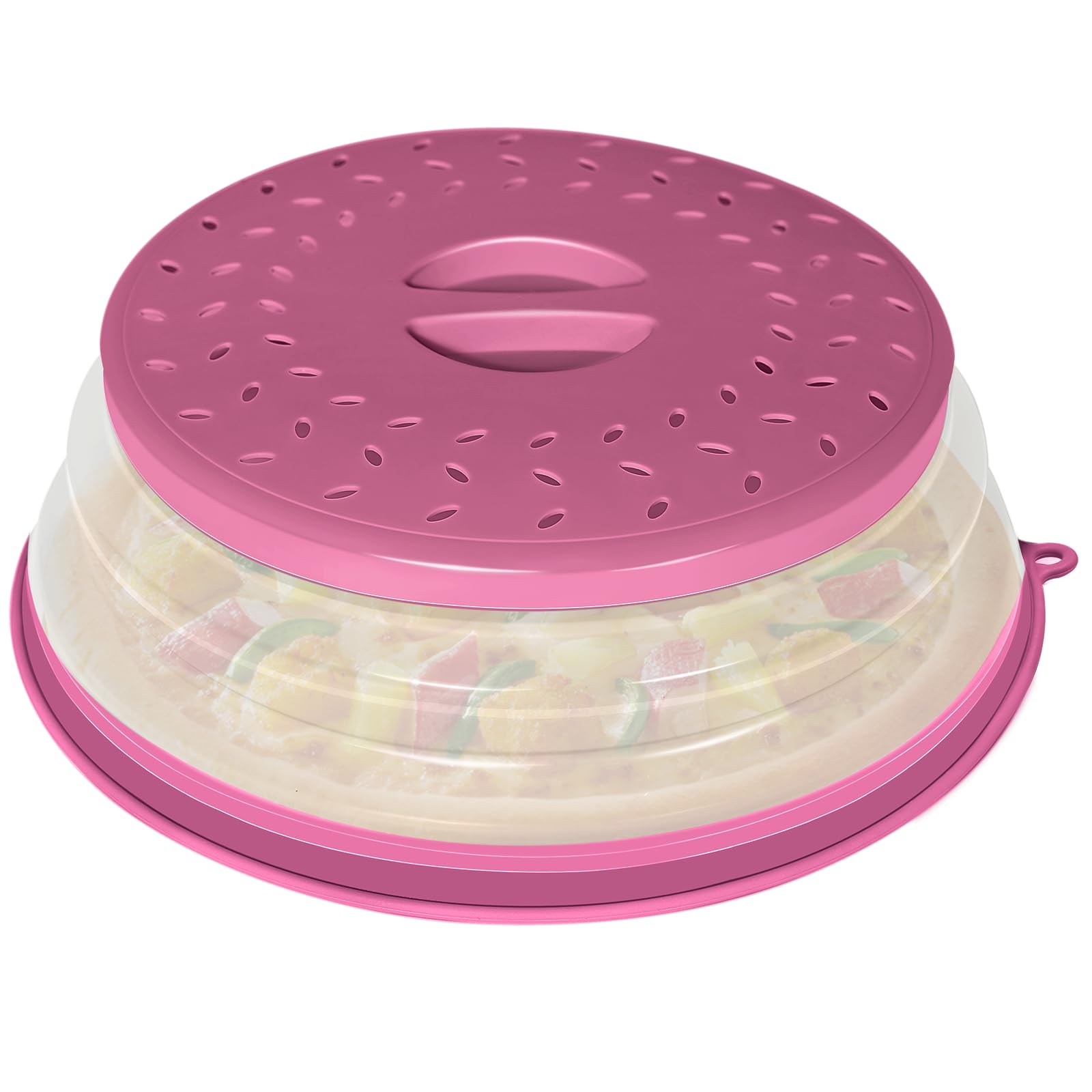 CasaCulina Collapsible Microwave Splatter Cover, Purple