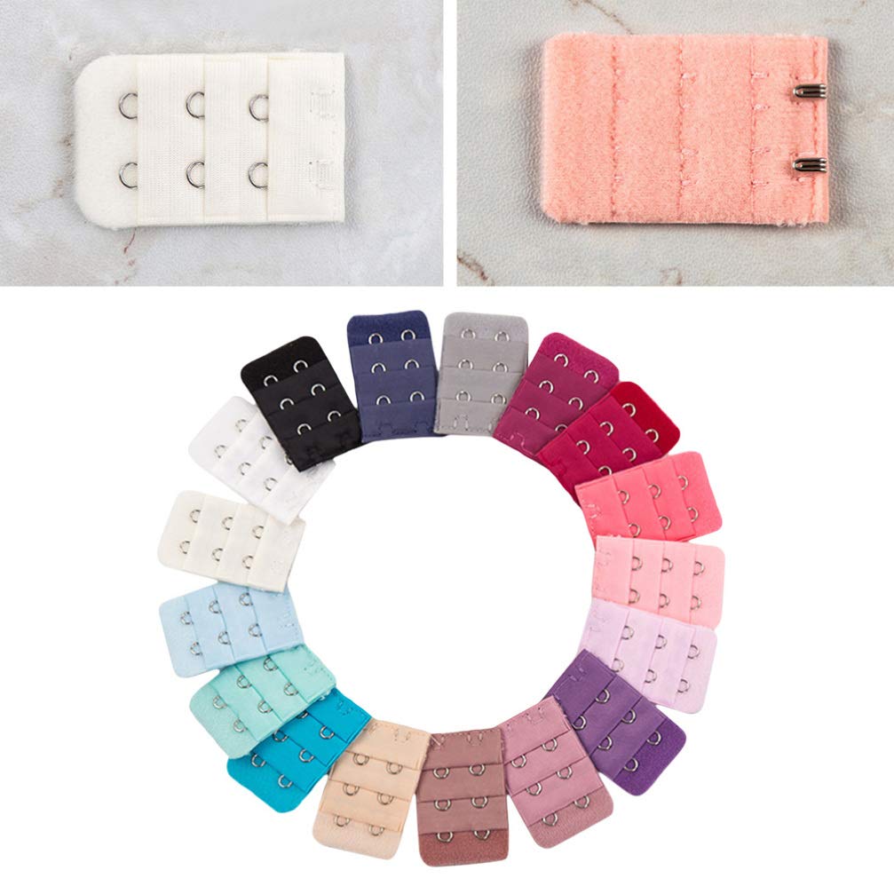 VALICLUD 4 estensori per reggiseno, 8 ganci, 3 linee, clip posteriori per reggiseno, morbidi e confortevoli, ricambio per reggiseno da ragazza, Colori