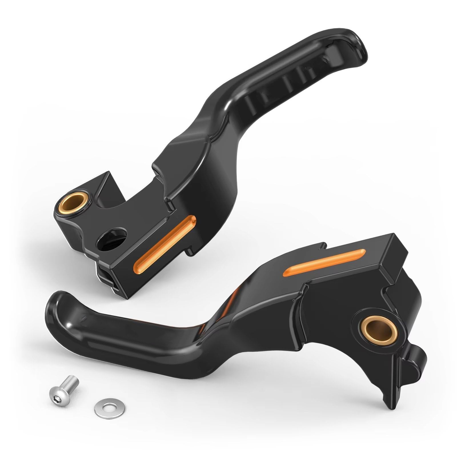 Clutch Lever Handlebar For Sportster 883 2014-2020 Clutch For Forty Eight For XL1200X 2014-2019 For Iron 1200 For XL1200NS 2018-2021(Orange)