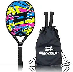 Raquete Beach Tennis Sunnex Thunder Reforço em Carbono 3K 01