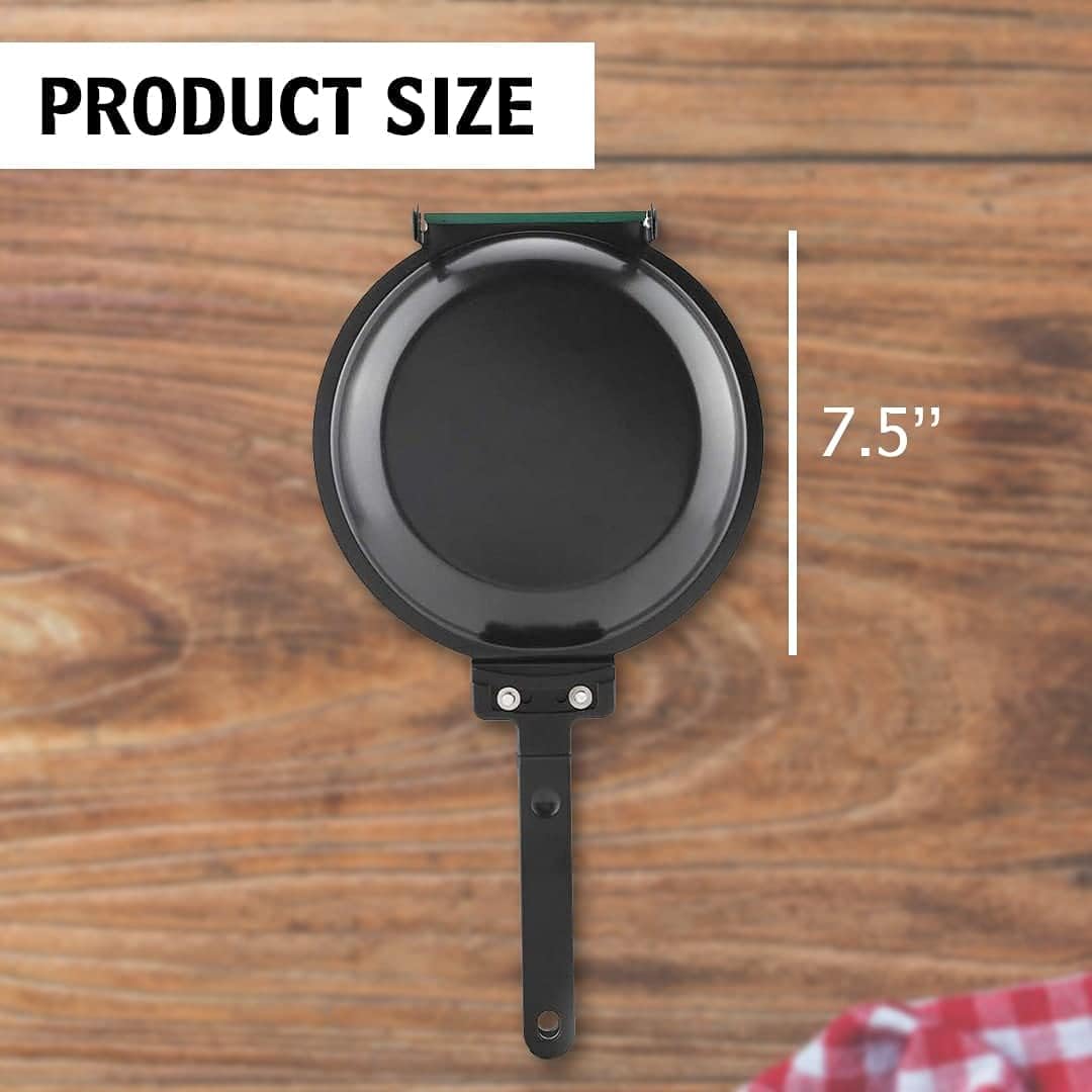 Killer's Instinct Outdoors 1 PCS Double-sided Frying Pan-Non-stick, Easy-to-clean Double-sided Frying Pan with Double-sided Flip Design