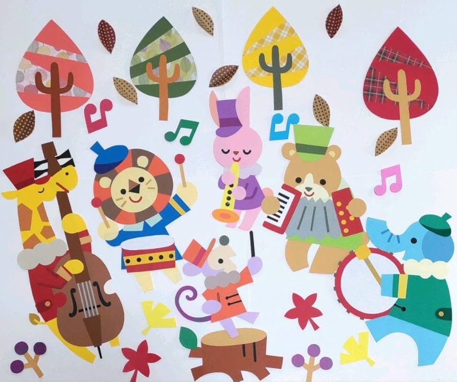 Amazon.co.jp: 壁面飾り 森の音楽会 : おもちゃ