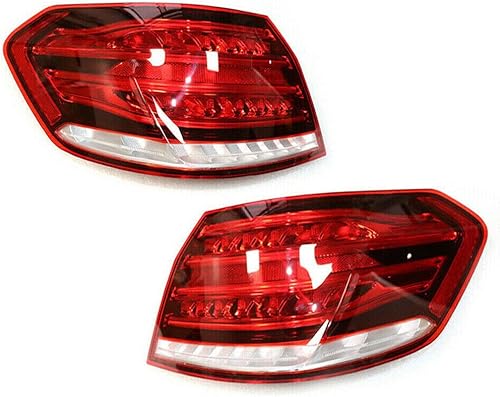 LYNICESHOP Lámpara trasera para Mercedes Benz E350 E400 E550 E63 2014 lámpara de freno LED luz trasera lente roja transparente luces traseras LED