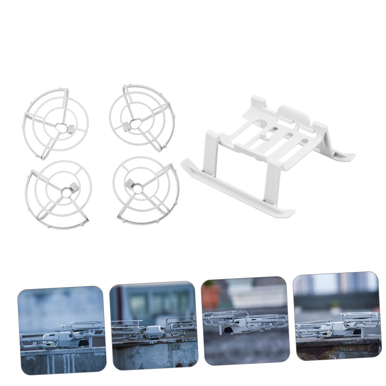 UPKOCH Anillo De Protección para Tren De Aterrizaje Elevado De Hélice para Cuadricóptero Kit De Extensión De Altura Compatible Mini Pata del Tren De Aterrizaje