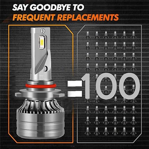 Miniatura 6 de VISVIC Compatible con 2016 2017 2018 DODGE RAM 1500 2500 3500 faros LED con proyector LED bombillas para faros delanteros Combo 9005 haz alto 9005