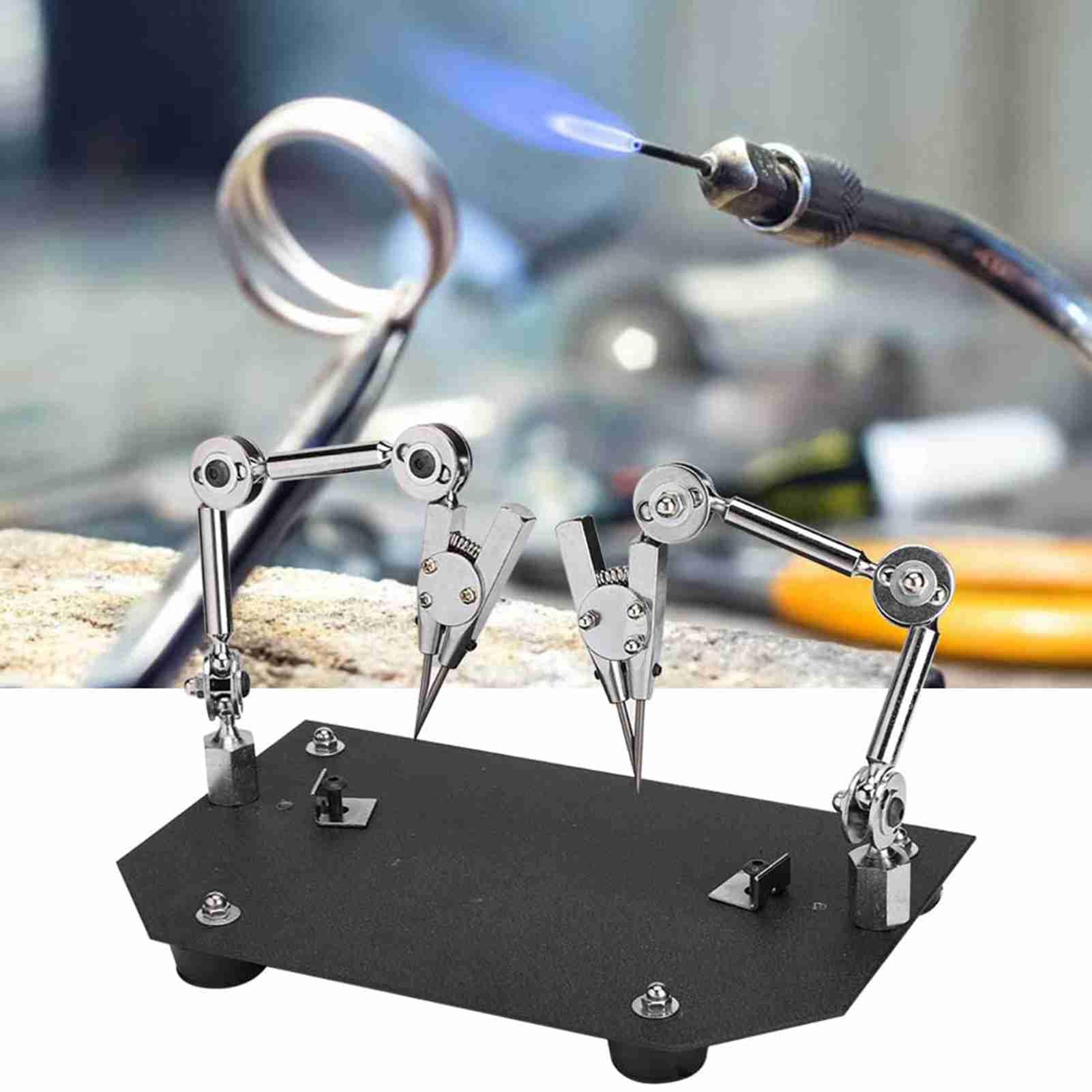 Clip Auxiliar de Trabajos de Soldadura, Accesorio de Soldadura de Joyería, Abrazadera de Clip de Mesa para Reparación de Soldadura, Accesorios Profesionales para Uso