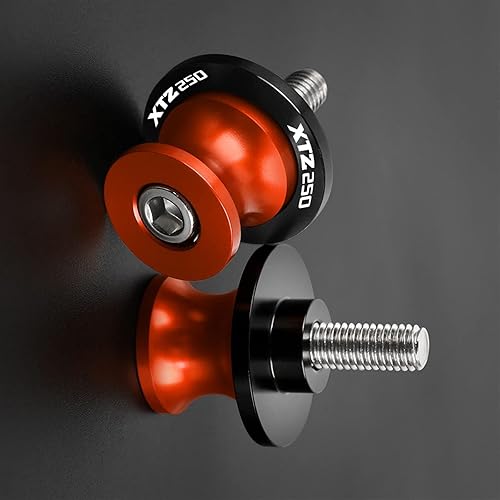 Miniatura 6 de Basculante CNC para motocicleta, carretes basculantes, tornillos deslizantes para Yamaha XTZ250 XTZ 250 2009 2010 2011-2020 (color  rojo)