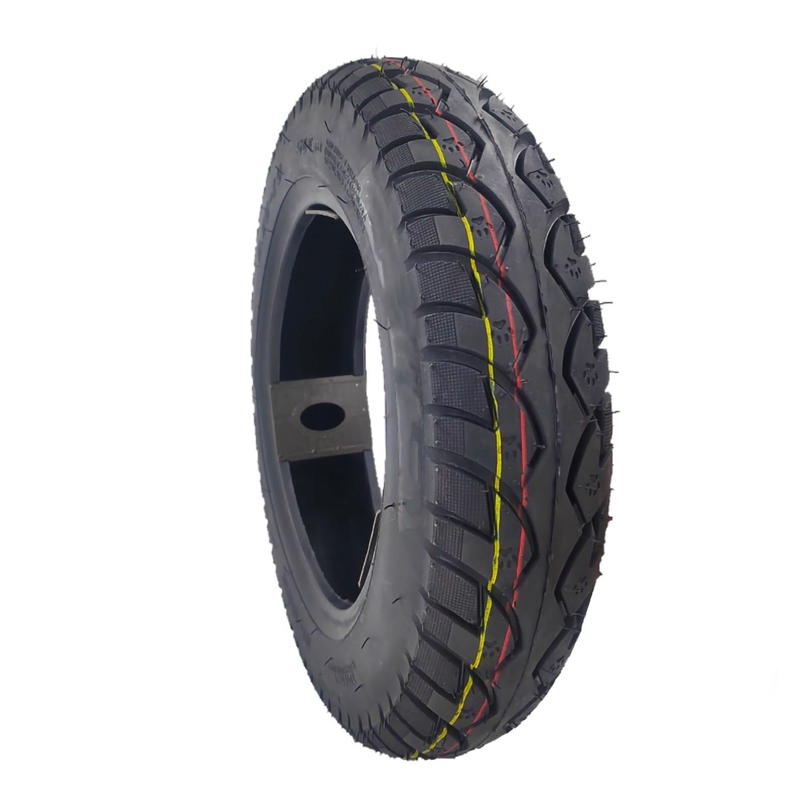 3,50-10 14 x 3,5 Zoll Tubeless-Reifen, durchtrittsicherer Reifen, explosionsgeschützt, 8 PR, maximale Belastung 195 kg, Offroad-Reifen, rutschfest, für Motorrad/Scooter mit gebogenem Wasserhahn, 51J