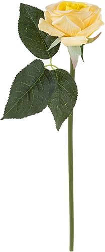 Miniatura 10 de Pure Garden Paquetes de rosas artificiales abiertas, 18 piezas de flores falsas de 11.5 pulgadas con tallos para decoración del hogar, boda o