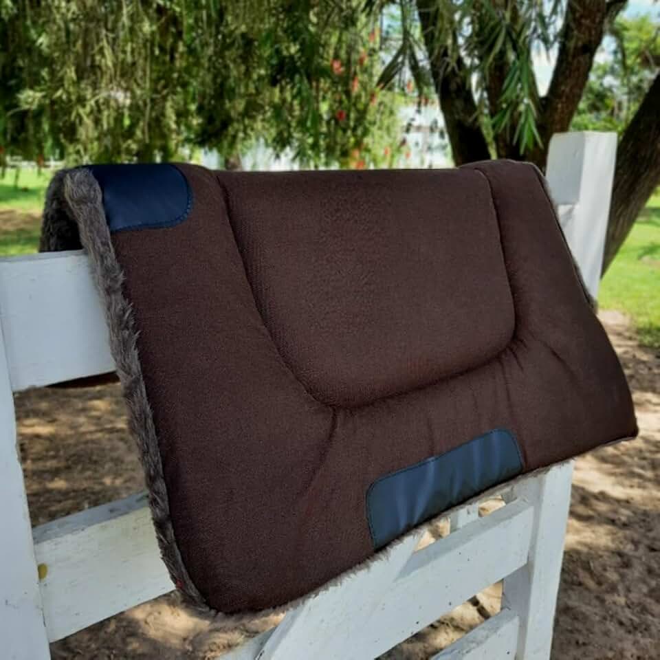 Manta Para Sela De Cavalo Baixeiro para Arreio Reforçado (Marrom)