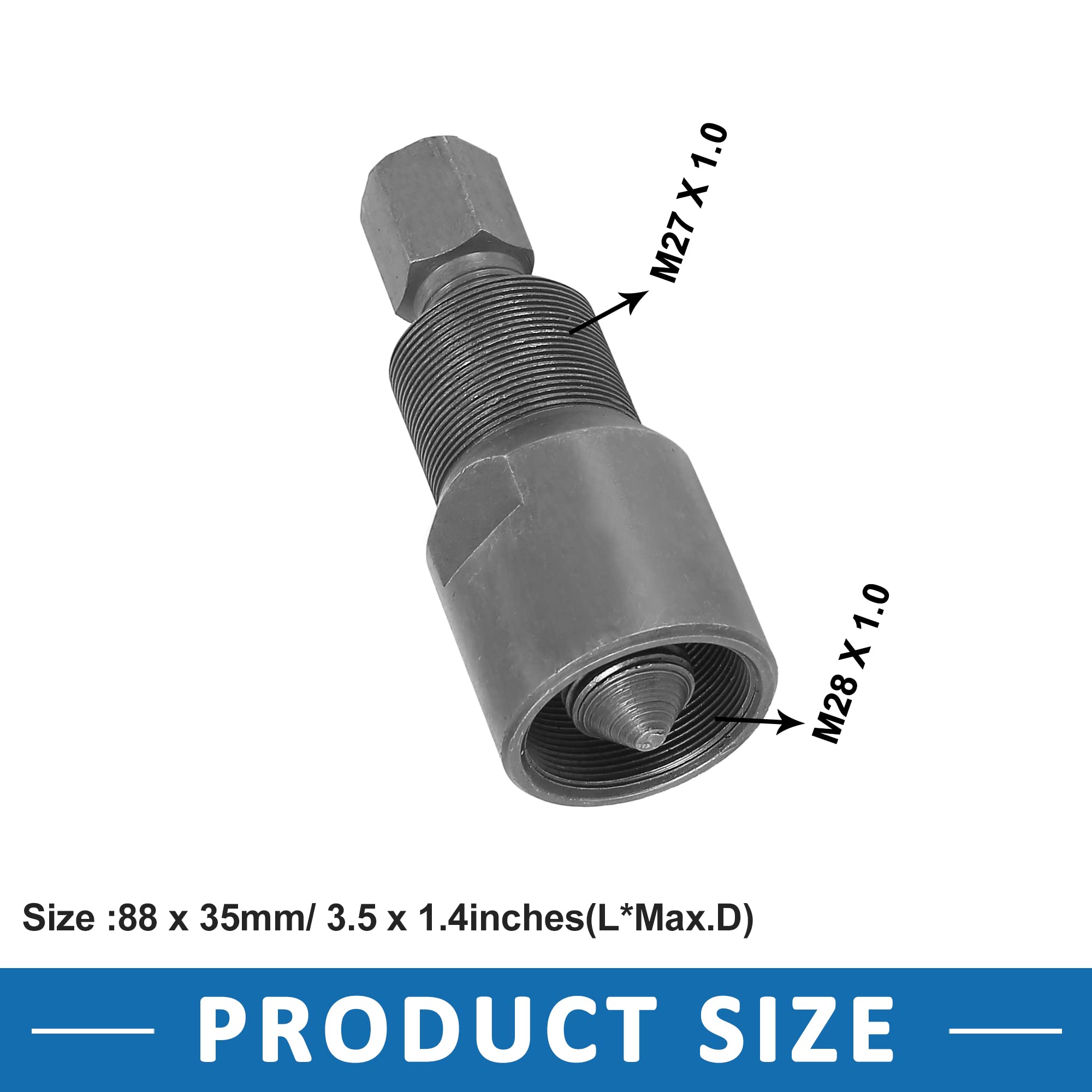 A ABSOPRO Magnéto Volant Extracteur 27mm 28mm Diamètre Extracteur Extracteur Outil Métal Gris