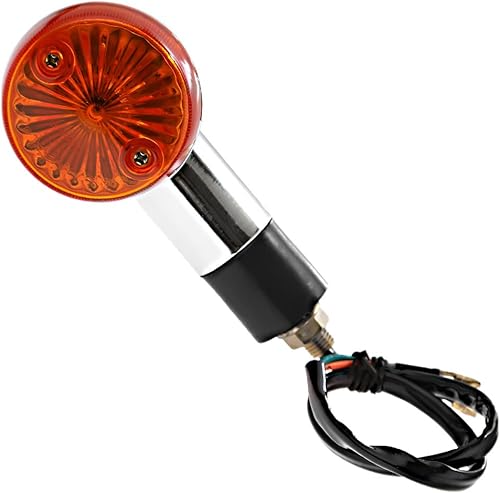 Miniatura 4 de Indicador de señal de giro para motocicleta, luces ámbar cromadas, bala delantera y trasera, compatible con Honda Fury Interstate Nighthawk Rebel