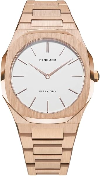 Orologio D1 Milano Ultra Thin Rose Gold/Eggshell : Amazon.it: Orologi