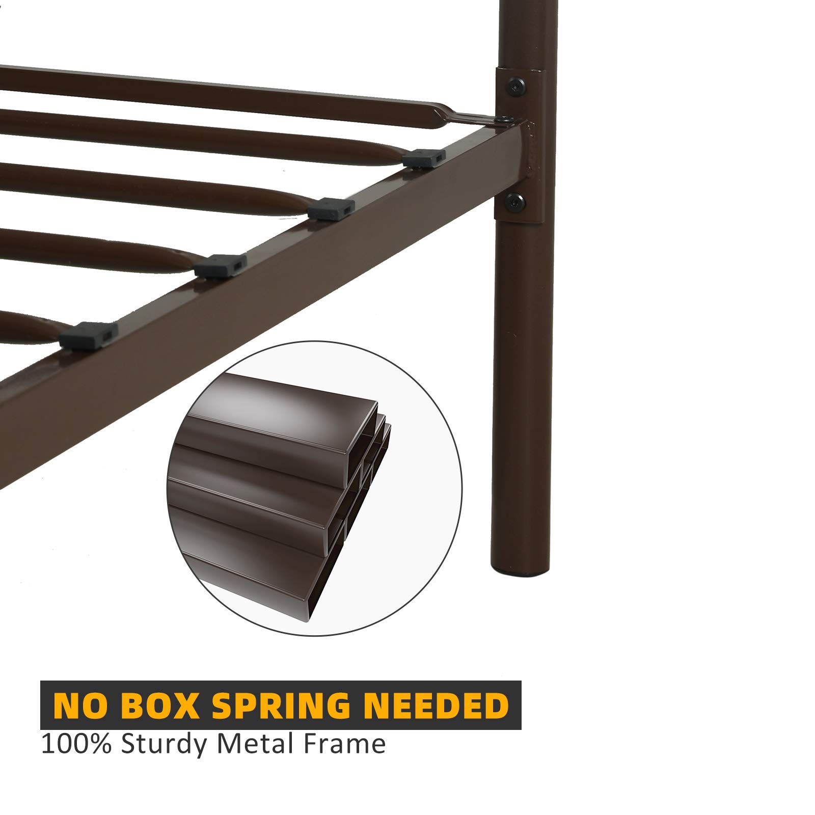 mecor Metal Full Size Platform Bed Frame, Mattress Foundation with