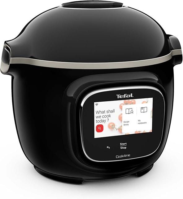 Tefal Cook4me Touch CY912840 Connected Digital Multi Pressure Cooker  6L/Black & Stainless Steel