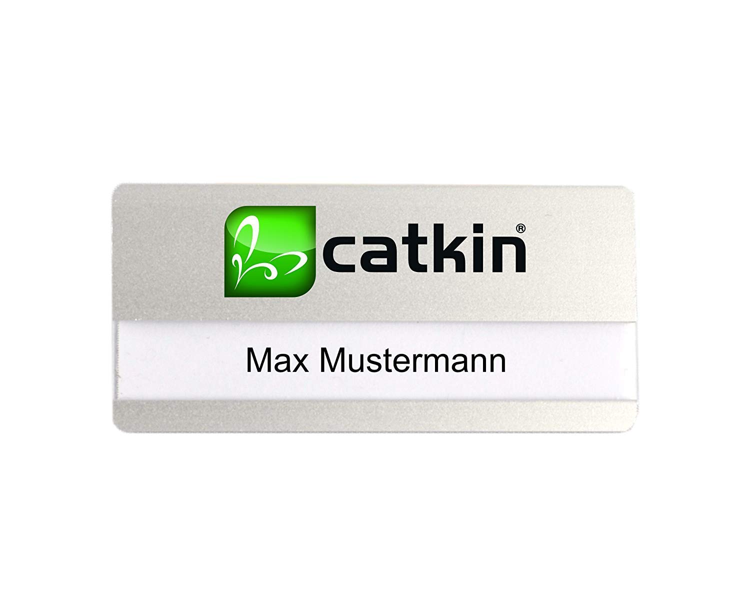 10-pièces Aluminium Insignes D'Identité avec Aimant,Logo Personnalisé Arrondis Impression Couleur Votre Nom Badge,Plaque pour Vêtements Personnalisable Logo Même Revendre Aimant Argent Métal Léger