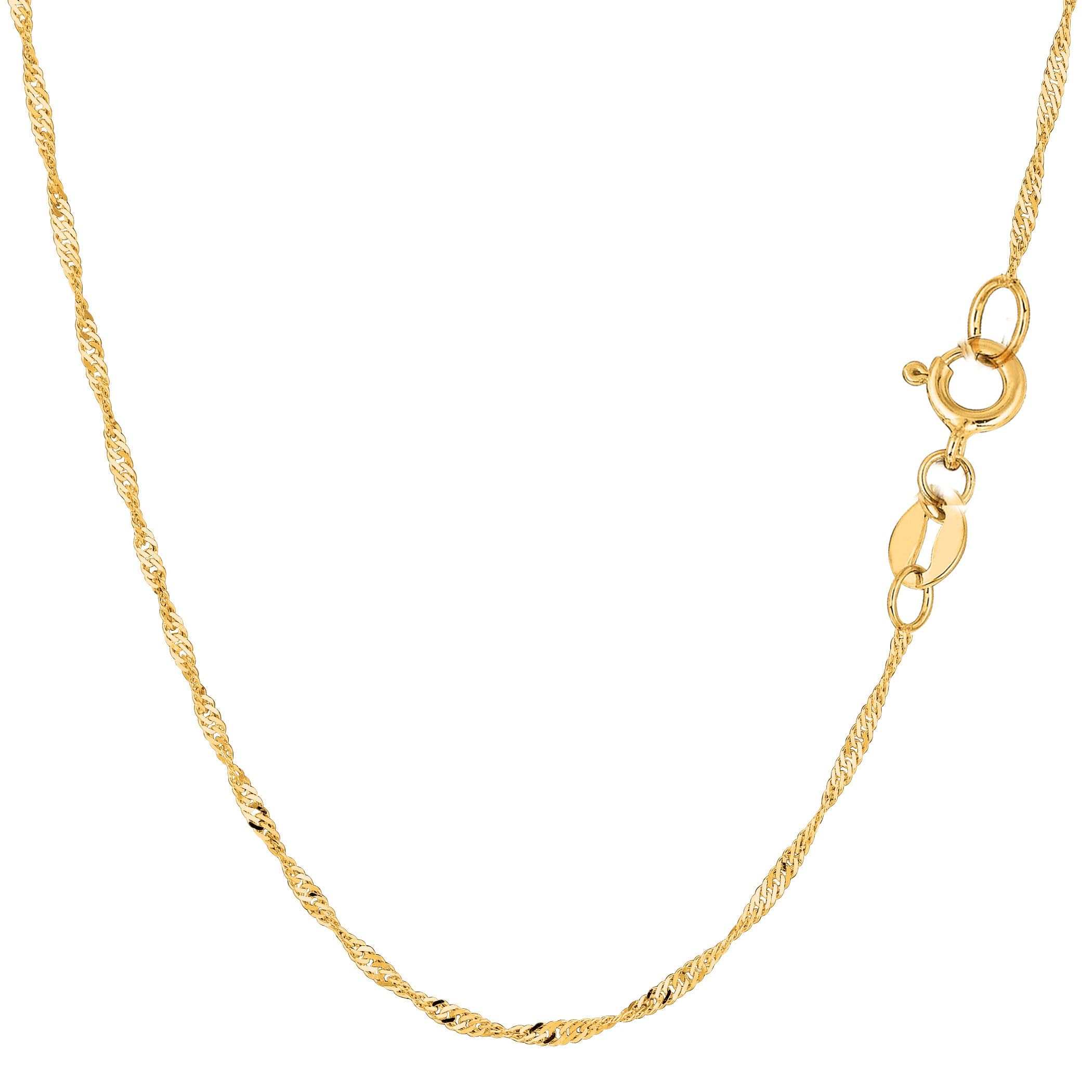 Jewelry Affairs 10k Yellow Gold Singapore Chain
