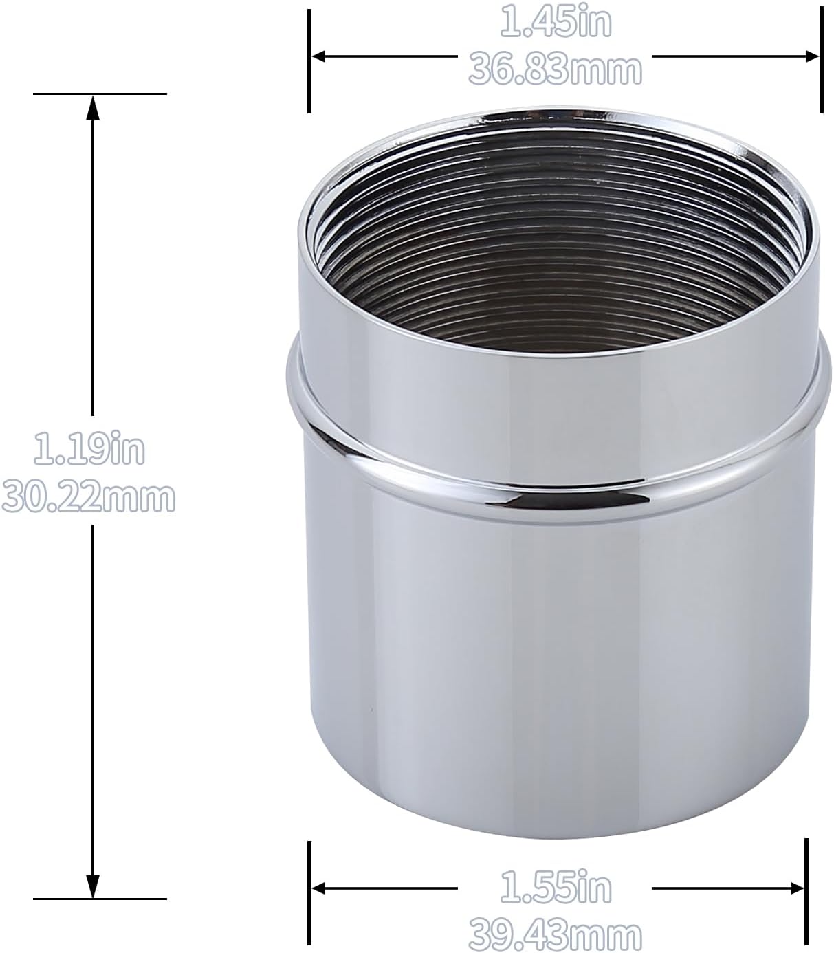 972-300A Retainer Sleeve Compatible with Pfister Faucets – Faucet Handle Replacement Sleeve for Kitchen and Bathroom Fixtures (Chrome)