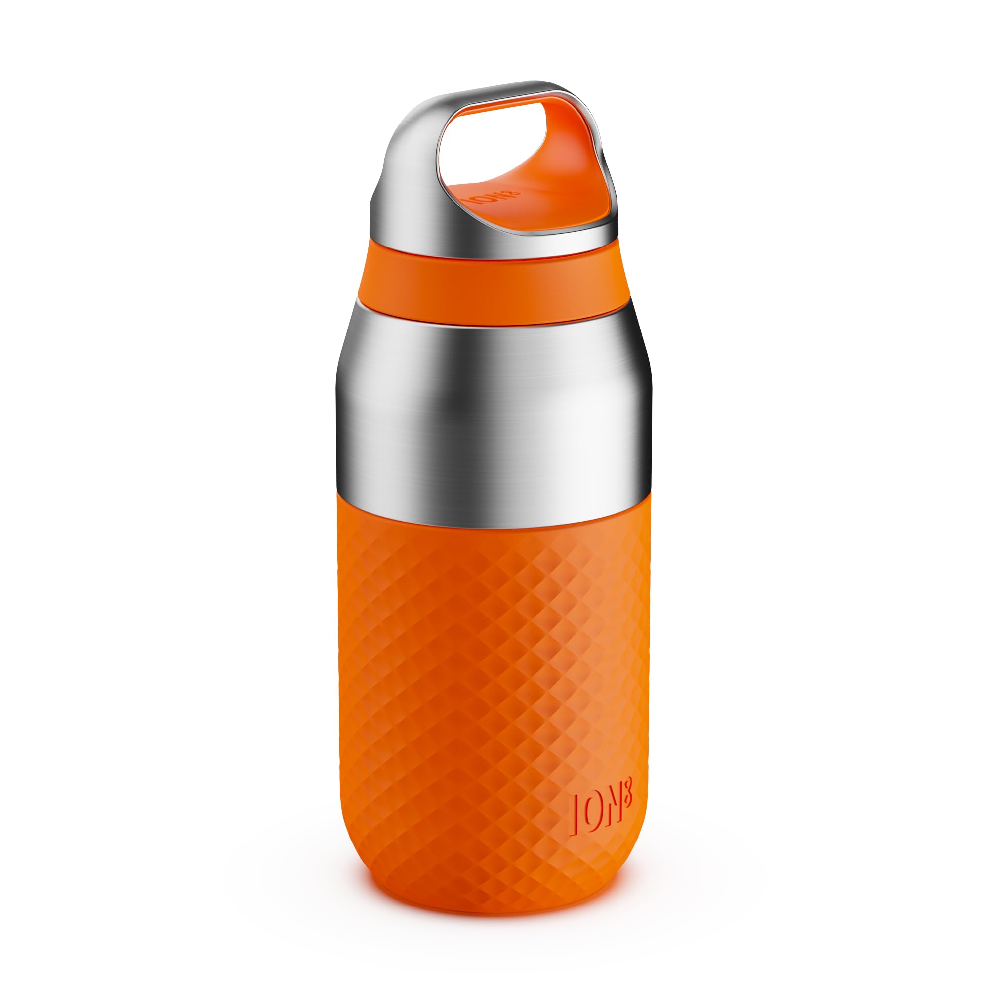 ION8 Primo ROAM Insulated Water Bottle 320ml (11oz) – Leakproof Stainless Steel, Ceramic Coating, Vacuum Insulated for Hot & Cold Drinks, Dishwasher Safe, Orange