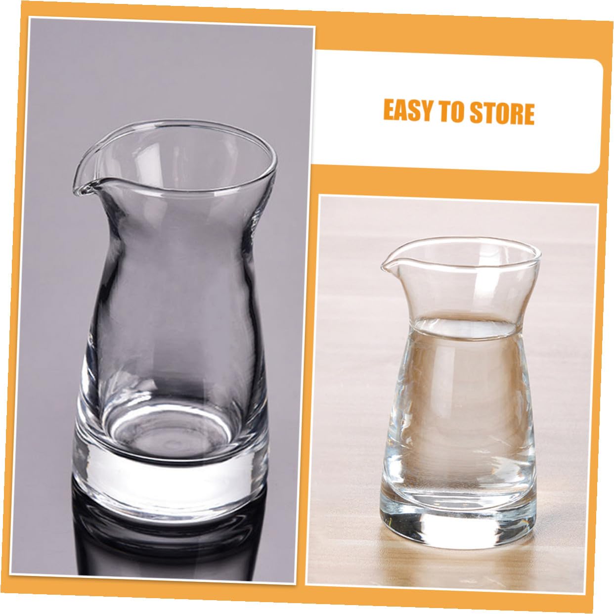 BESPORTBLE Glas Milchkännchen Hält Speisen Frisch aus Glas 80 Ml 6 Stück Elegante Kleine Milchausgießer und Restaurant