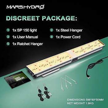 Amazon.co.jp: Mars Hydro SP-150W植物育成LEDライト土水耕栽培