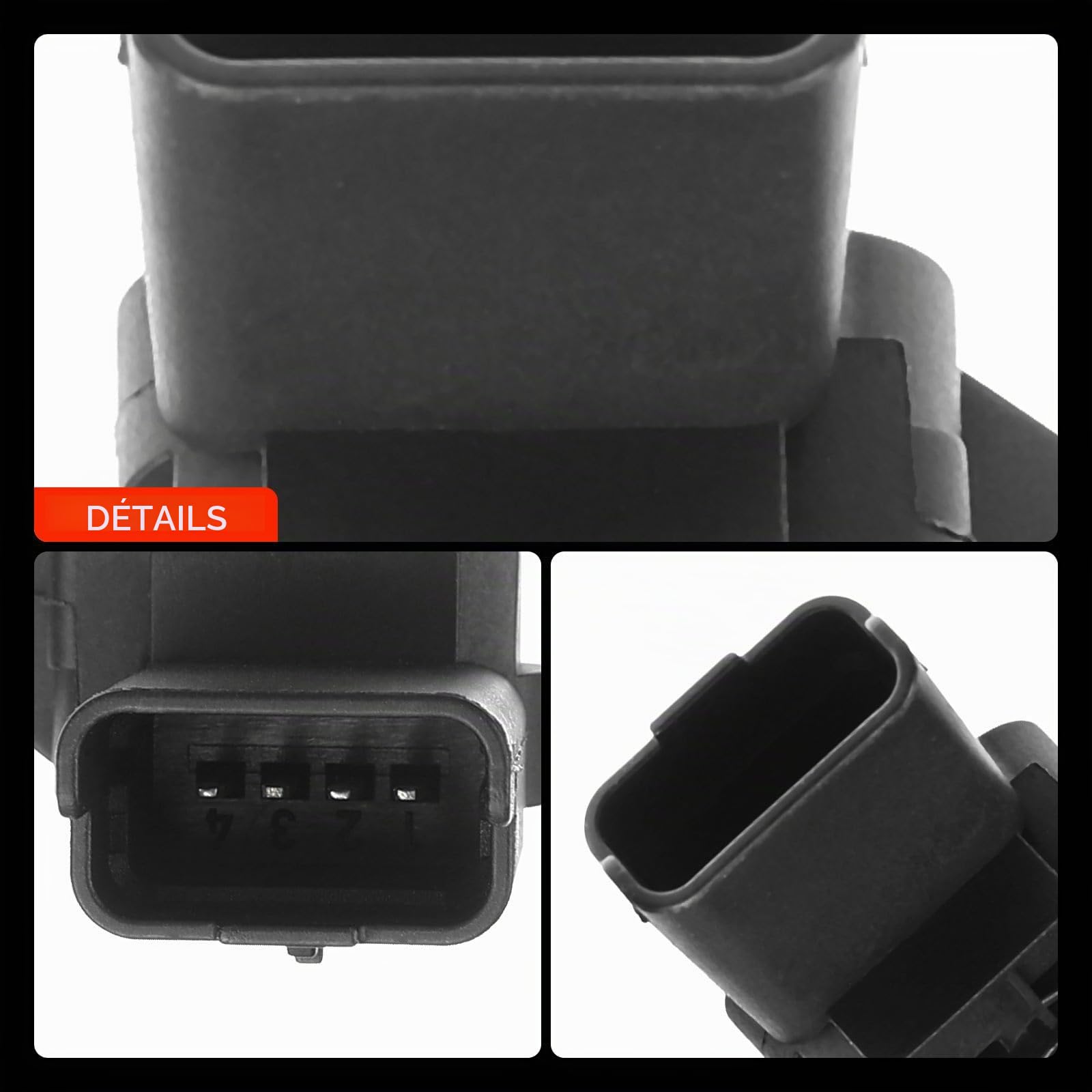 Frankberg 1x Capteur de pression d'admission Compatible avec M.ini R56 C.ooper S 2006-2010 M.ini R57 C.ooper S 2009-2010 207 WA WC 2006-2011 C4 LA UA C5 III RD DS3 SA Remplacer# 13627535069