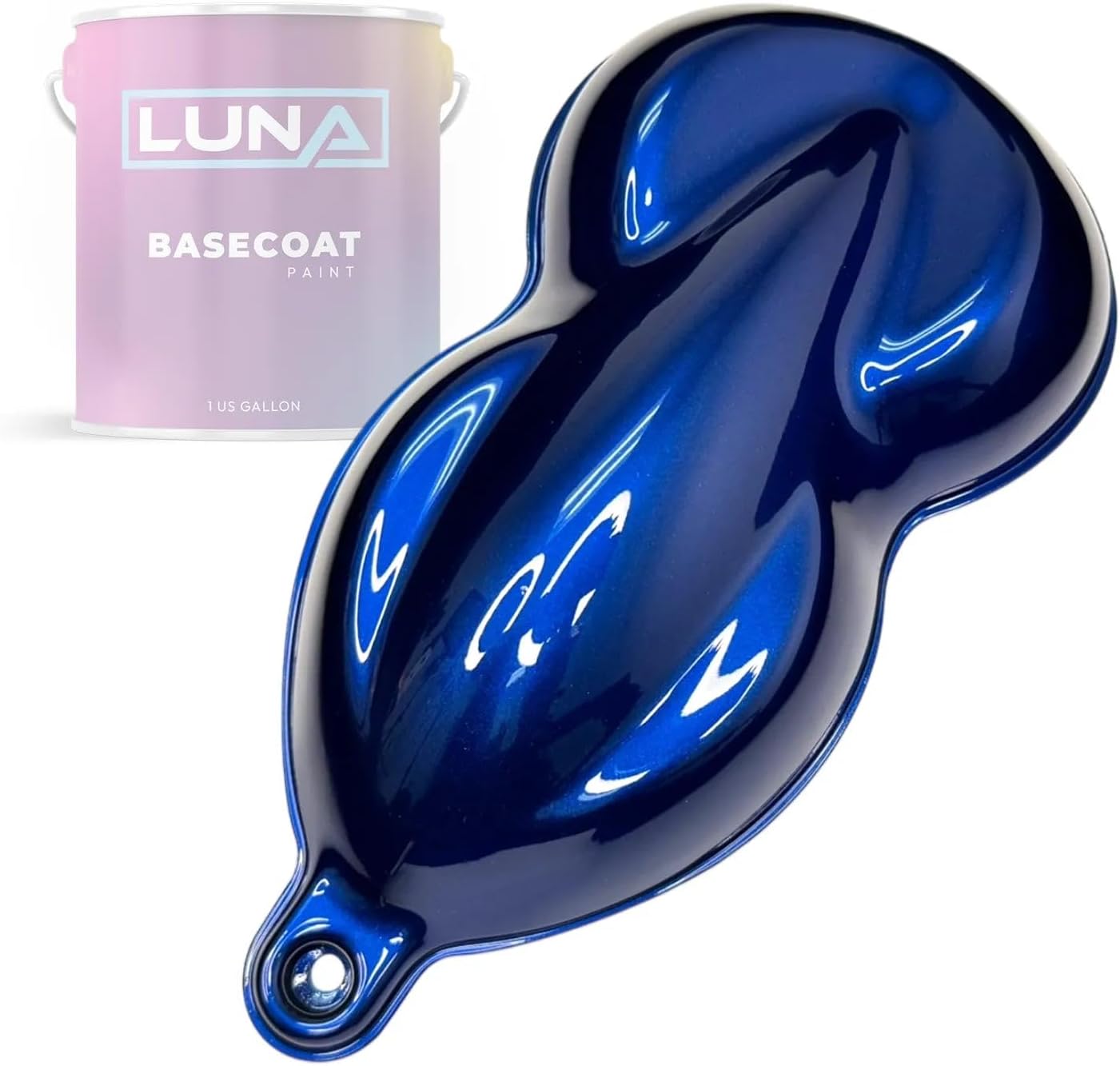 Deep Sea Blue Metallic Automotive Midcoat Paint (1 Gallon): Ready to Spray Body Paint for Full Vehicle and Large Projects, Use with Primer Basecoat and Clearcoat, Luna Eclipse