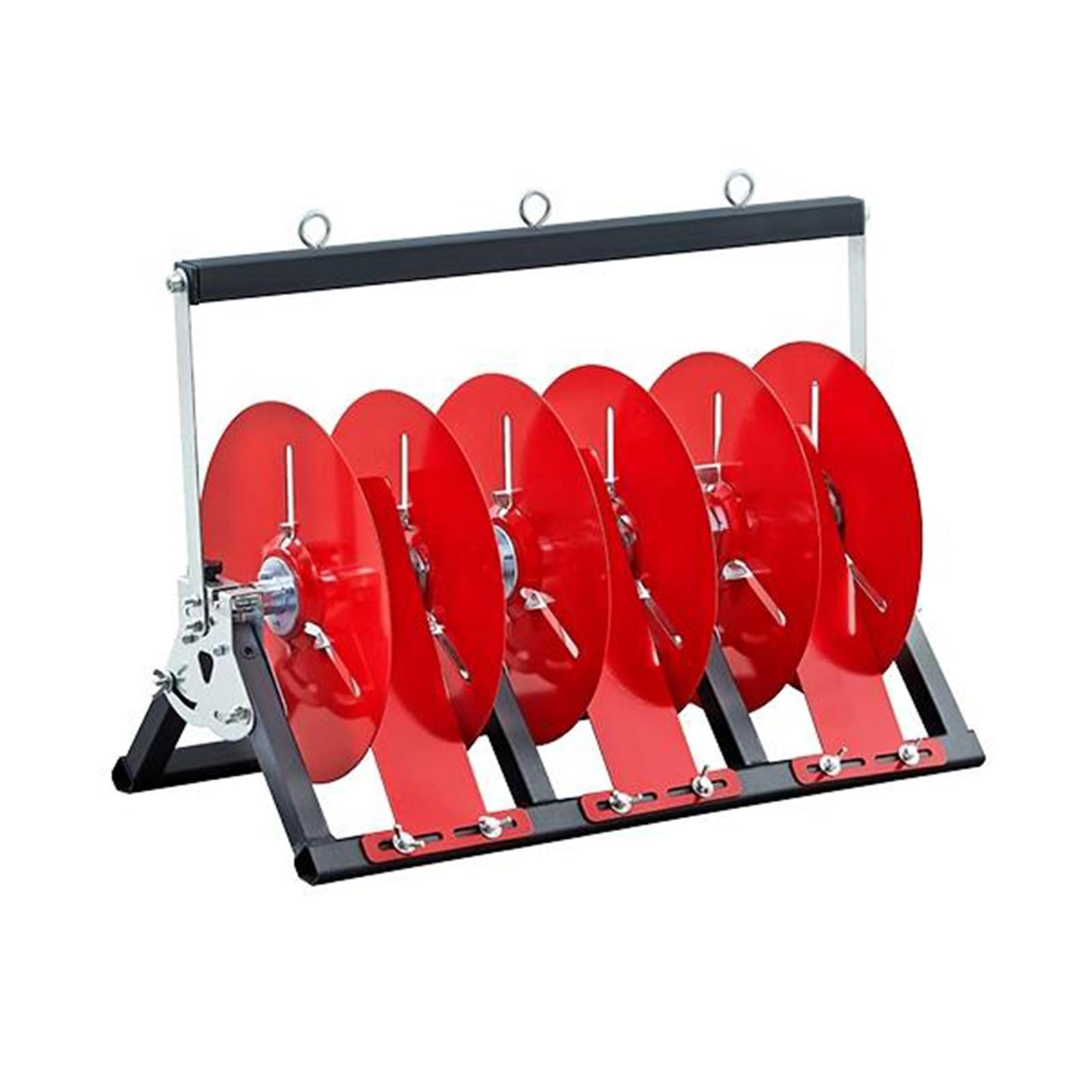 Portacarretes de alambre ajustable de 1 a 5 varillas organizador de cables de acero 51x38 cm