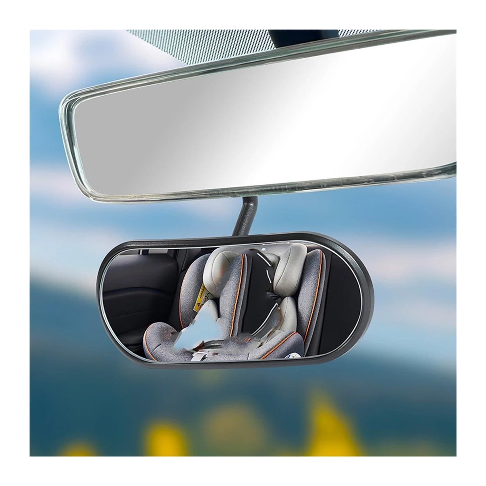 Rétroviseur Grand Angle À Clipser Universel Siège Réglable Pour Miroir De Voiture Pour Bébé