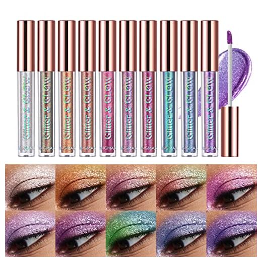 Top 7 Ombretti Liquidi Effetto Metallizzato da Provare! 12 Set ombretti liquidi glitter 10 colori