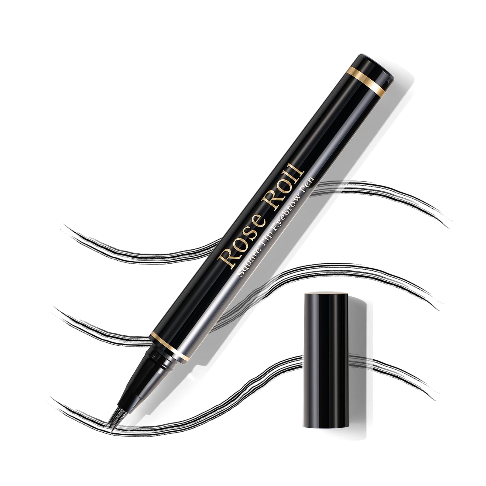 Rose Roll Eyebrow Pencil, Microblading Eyebrow Pen, Long Lasting, Waterproof, Smudge Proof Brow Pen, Creates Natural