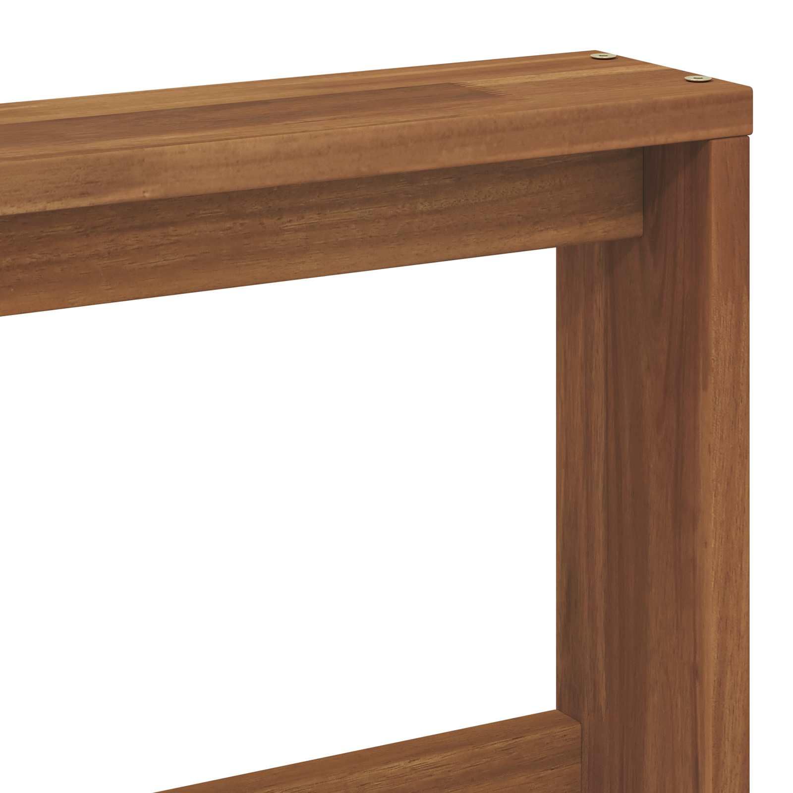 Outdoor-Sofagarnitur 3-teilig mit Kissen aus massivem Akazienholz in Natur und Creme, wetterfestes Gartenmöbel Set für Terrasse Balkon Garten, modernes Design