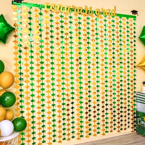 Mega-L 2026 Graduation Party Decorations, 2 Pack Green and Gold Streamer by Mega-Loopolis - Used condition - Image 7