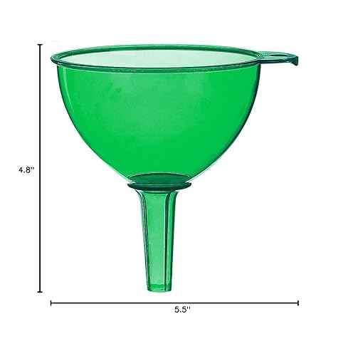 Miniatura 2 de Uniware® Embudo de plástico resistente, fabricado en Italia (verde)