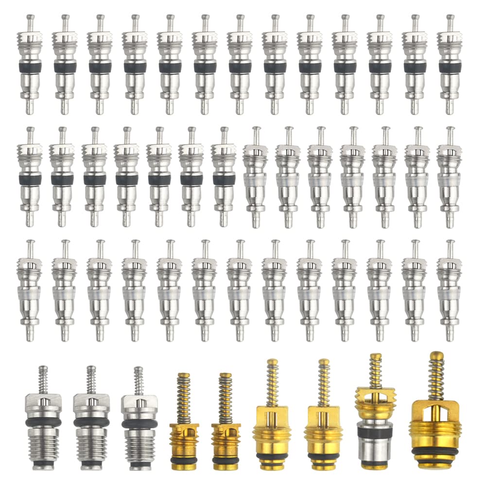 Amazon.co.jp: WMYCONGCONG 49個 カーエアコンバルブコアキット A/C