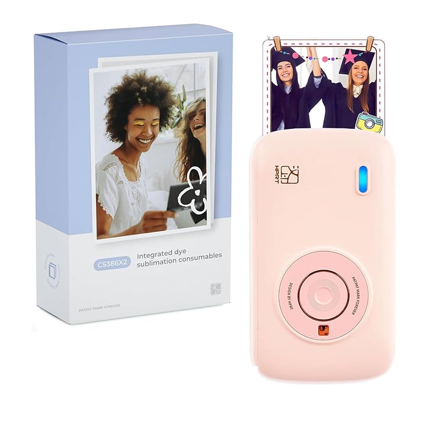 HPRT CP2100フォトプリンター（プリンター1台＋フォト用紙10枚）ピンク Amazon.co.jp: HPRT CP2100 フォトプリンター ミニ スマホ写真