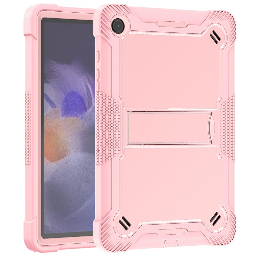 Coque Samsung Tab A11 Plus pour enfants, protection rose or idéale à la maison
