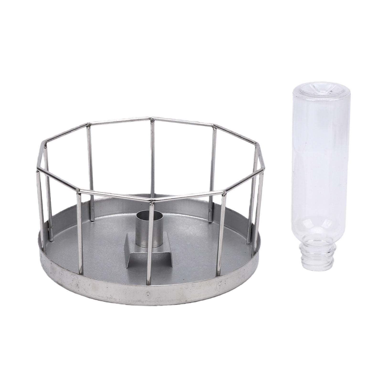 Ciotola per rettili in acciaio inox, dispenser di acqua affidabile per tartarughe e lucertole, 1 unità (grande)