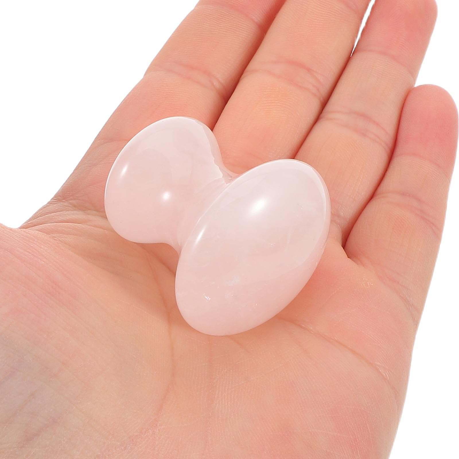 3 Stück Gua Sha Pilz Massagegerät aus Kristall Gesichtsmassagesteine mit Kühlender Wirkung Konturangepasst für Faltenreduktion Tragbar für Gesichtspflege Zuhause und Unterwegs
