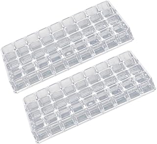 Beaupretty 2 Pçs Caixa De Armazenamento De Batom Acrílico Caixa De Armazenamento De Batom Organizador Porta-Batom Organizador De Esmalte De Batom Caso Organizador De Esmalte De Unha Caixa De