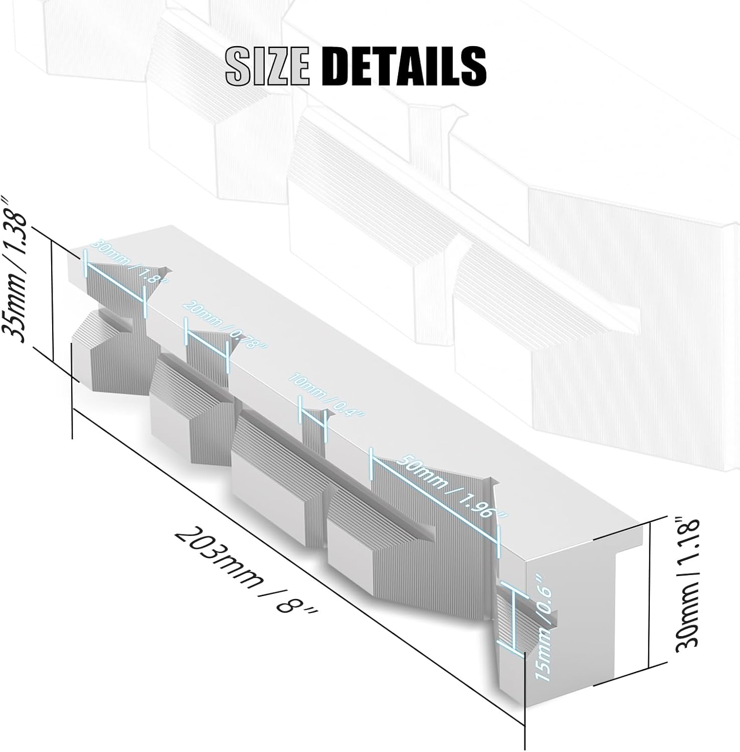 NICECNC 10個 5セット 8インチ 