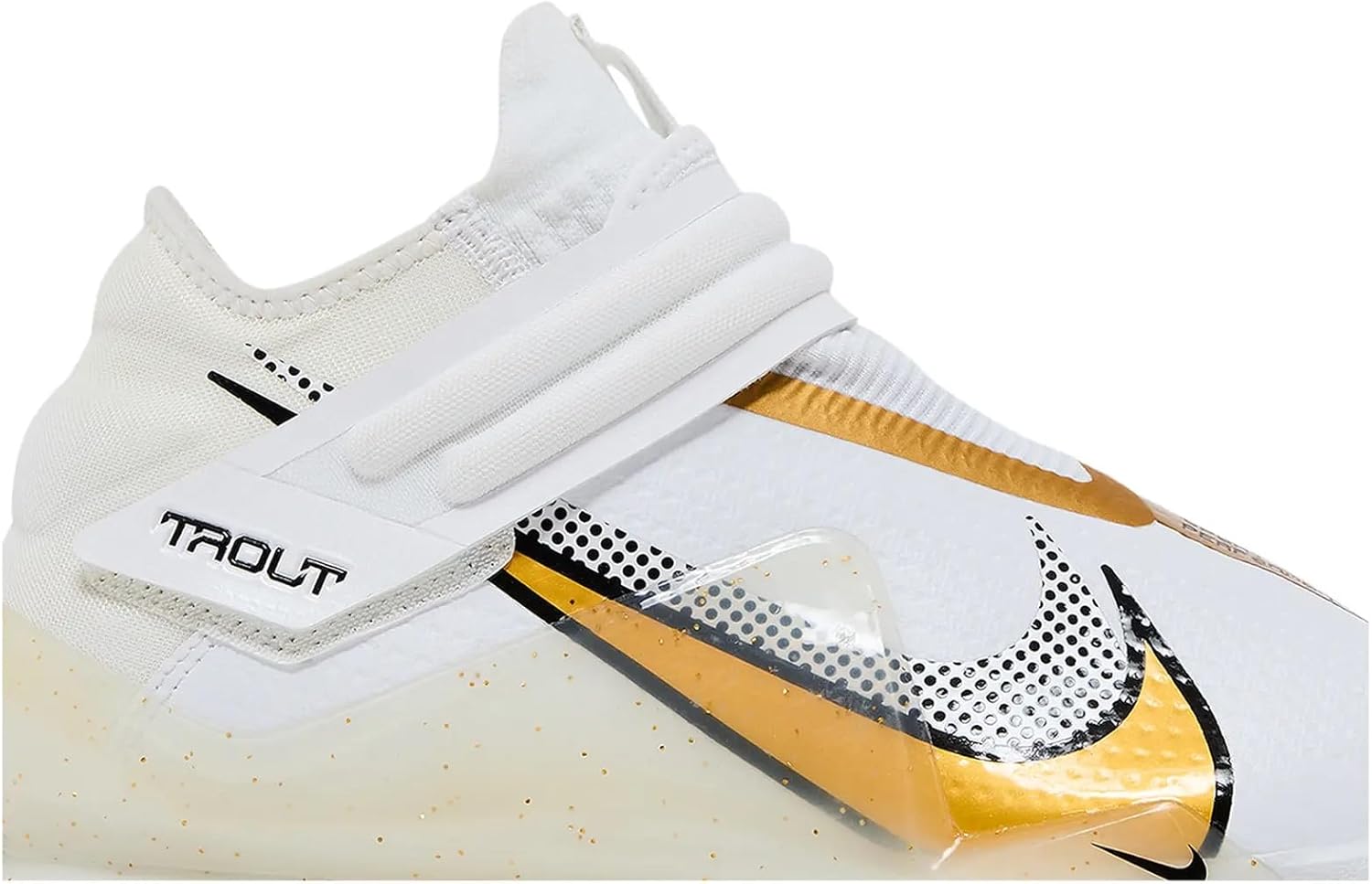 Nike Force Zoom Trout 7 Men's Baseball Cleats 'White Gold' (Cl3134-106) - Size 7.5 - Image 2