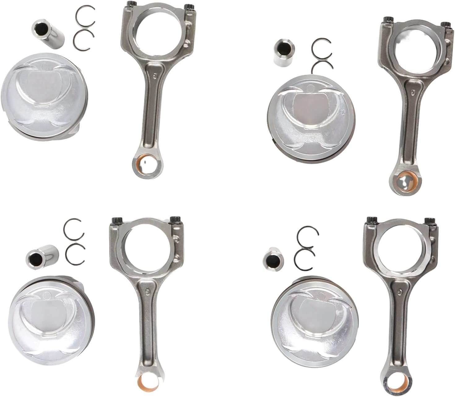3510-2G500 23510-2G540 4PCS Connecting Rods & Pistons Kits Compatible with Kia 2011-2020 Sorento Optima Sportage 2.4L Hyundai 11-19 Tucson Sonata Santa Fe Sport 2.4