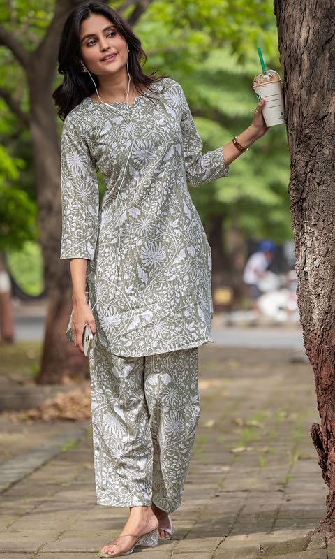Image of Sun Fashion And Lifestyle Women's Rayon Stitched Printed Short Length Co-ord Set
